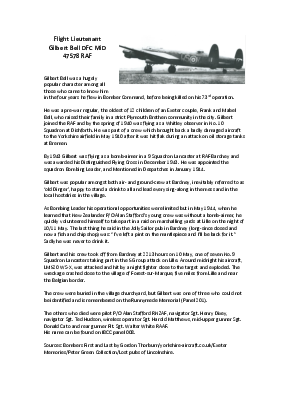 A preview of a PDF biography for Bell, Gilbert